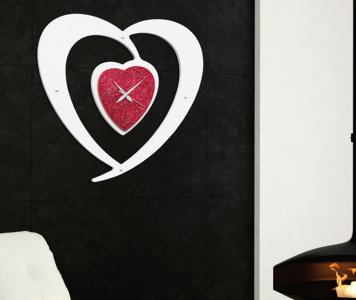Orologio cuore rosso Orologio cuore rosso