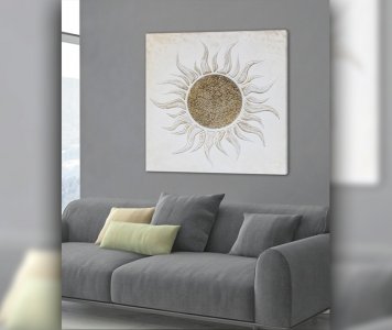 Quadro sole bianco Quadro sole bianco