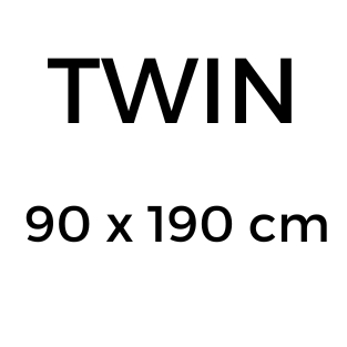 90 x 190 cm