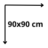 90x90 cm