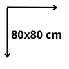 80x80 cm