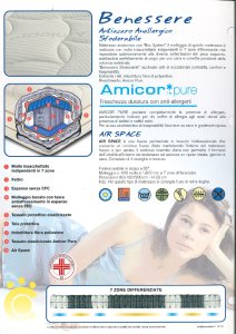 ANALLERGIC ANTI-WARM BENESSERE MATERASSE REMOVABLE