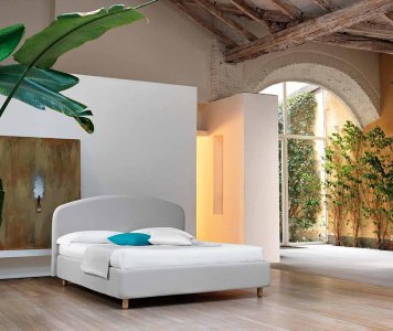 Letto minimal matrimoniale con contenitore Noctis - Gardinistore