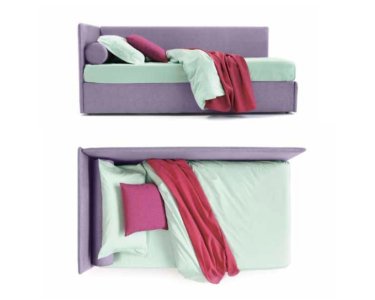Divano Letto Space angolo alto con rete estraibile sfoderabile - Gardinistore.it