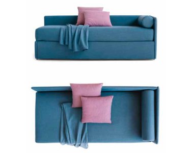 Divano Letto Space angolo basso con rete estraibile sfoderabile - Gardinistore.it