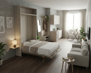 Letto a Scomparsa con libreria Piazza e Mezzo | GardiniStore.it