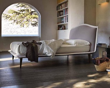 Letto Noctis Lyle Voulant Fix con testiera inclinata e rete ortopedica - Gardinistore