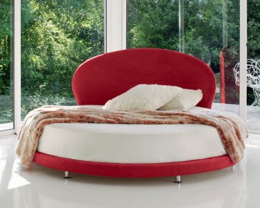 Letto rotondo Kaleido matrimoniale design elegante, effetto wow assicurato