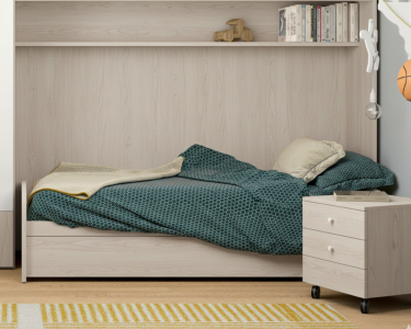 Letto singolo con rete estraibile Server – Comodo e salvaspazio | Gardinistore