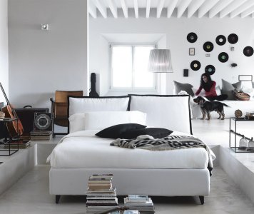 Letto So Pop Noctis Matrimoniale - tessuto sfoderabile | Gardinistore