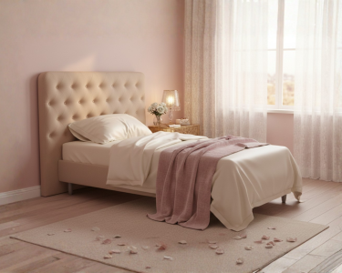 Letto imbottito sommier ecopelle ignifuga con testata | Gardinistore.it