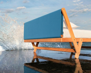 Letto matrimoniale Tolò fix, legno di faggio – design Vittorio Prato - Gardinistore.it