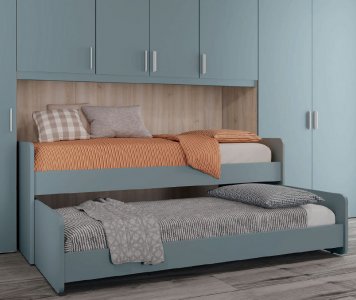 Letto scorrevole New Roll – Doppio letto salvaspazio per camerette | Gardinistore