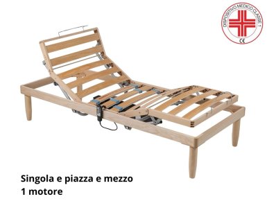 Rete motorizzata in legno PIAVE | Rete elettrica con doghe in faggio