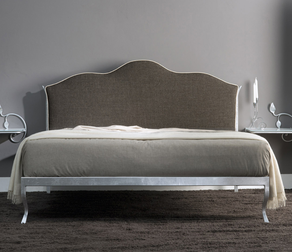 Letto Matrimoniale Accademia Imbottito Foglia Argento Letto Matrimoniale Accademia Imbottito Foglia Argento