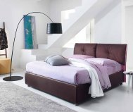 Letto matrimoniale Noctis con vano contenitore imbottito - Gardinistore