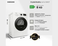 Asciugatrice a Libera Installazione Crystal EcoDry 8 Kg, Classe A+++, Samsung - DV80CGC2B0AE