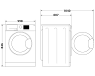 Asciugatrice Indesit, Capacità 9kg, classe E, Dispay digitale, QuickDry - CYD92DWWIT