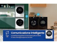 Asciugatrice Samsung 9 kg, Classe A+++, AI Control Pompa di calore, connessione con Wi-Fi, Oblò reversibile - DV90BB5245AE