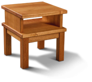 Comodino in legno massello JI