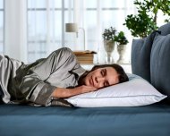 Cuscino Leev - cuscino doppio in piumino e piumette