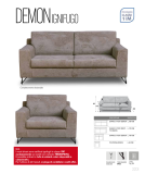 Divano 3 posti Ignifugo Demon - Classe 1IM