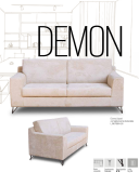 Divano 3 posti Ignifugo Demon - Classe 1IM