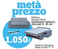 Divano letto 3 posti sfoderabile Ottimo