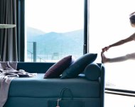 Divano letto Space angolo basso