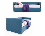 Divano letto Space Noctis – Made in Italy, rete estraibile, cassettoni, bauletto o sommier - Gardinistore.it