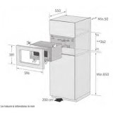 Forno a microonde ad Incasso, 23L, Samsung - MS23A7318AK/E1