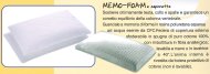 Cuscino Memory Foam a saponetta