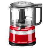 Kitchenaid Robot da Cucina, 2 Velocità, Tasto Pulse, Potenza 240 Watt, Lama in acciaio inox colore Rosso - 5KFC3516EER Mini Food Processor