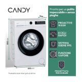 Lavatrice 8 kg, Giri 1400 rpm, livello rumorosità centrifuga 69 dB(A), Classe A - CANDY GD48B9-S