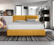 Letto matrimoniale Bridge  imbottito con contenitore Noctis - Gardinistore.it
