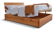 Letto legno massello Aurora con contenitore