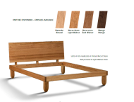 Letto legno massello Duo giroletto senza rete