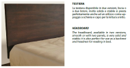 Letto legno massello Isaia con testata