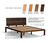 Letto legno massello Isaia con testata