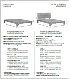 Letto legno massello Malatesta, giroletto o testata