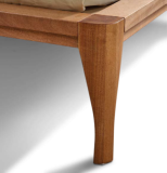 Letto legno massello Sharon testata a listelli in legno