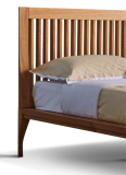 Letto legno massello Sharon testata a listelli in legno