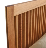 Letto legno massello Sharon testata a listelli in legno