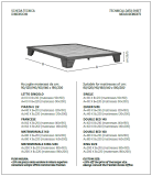 Letto legno massello Zen