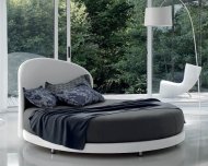 Letto rotondo Kaleido matrimoniale design elegante, effetto wow assicurato