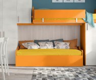 Letto singolo FOLDER con contenitore