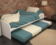 Letto singolo con rete estraibile modello Server