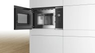 Microonde ad Incasso Serie 6, 20L 800W, Classe B, Nero, Acciaio inossidabile, Bosch - BFL524MS0