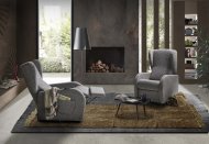 Poltrona relax compatta con alzapersona LIFT sfoderabile | Anna