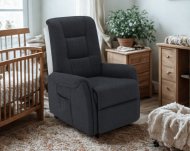 Poltrona Relax Elettrica CRISTINA 1 Motore in Tessuto Effetto Pelle grigio scuro – Gardinistore.it